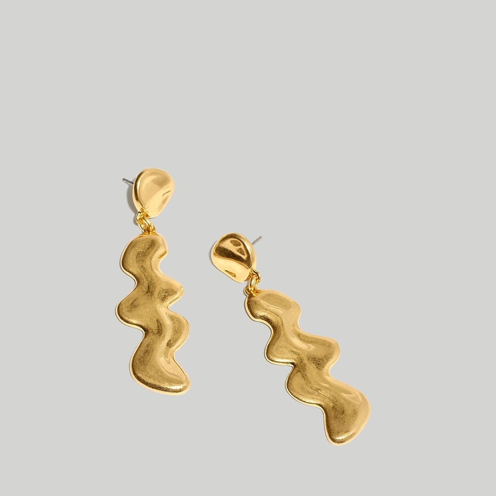 NWT Madewell Squiggle Drop Earrings - Picture 1 of 3